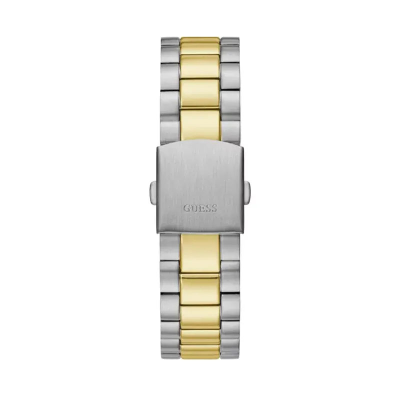 Guess Connoisseur Day-Date Champagne Dial Two-tone Men's Watch- GW0265G14